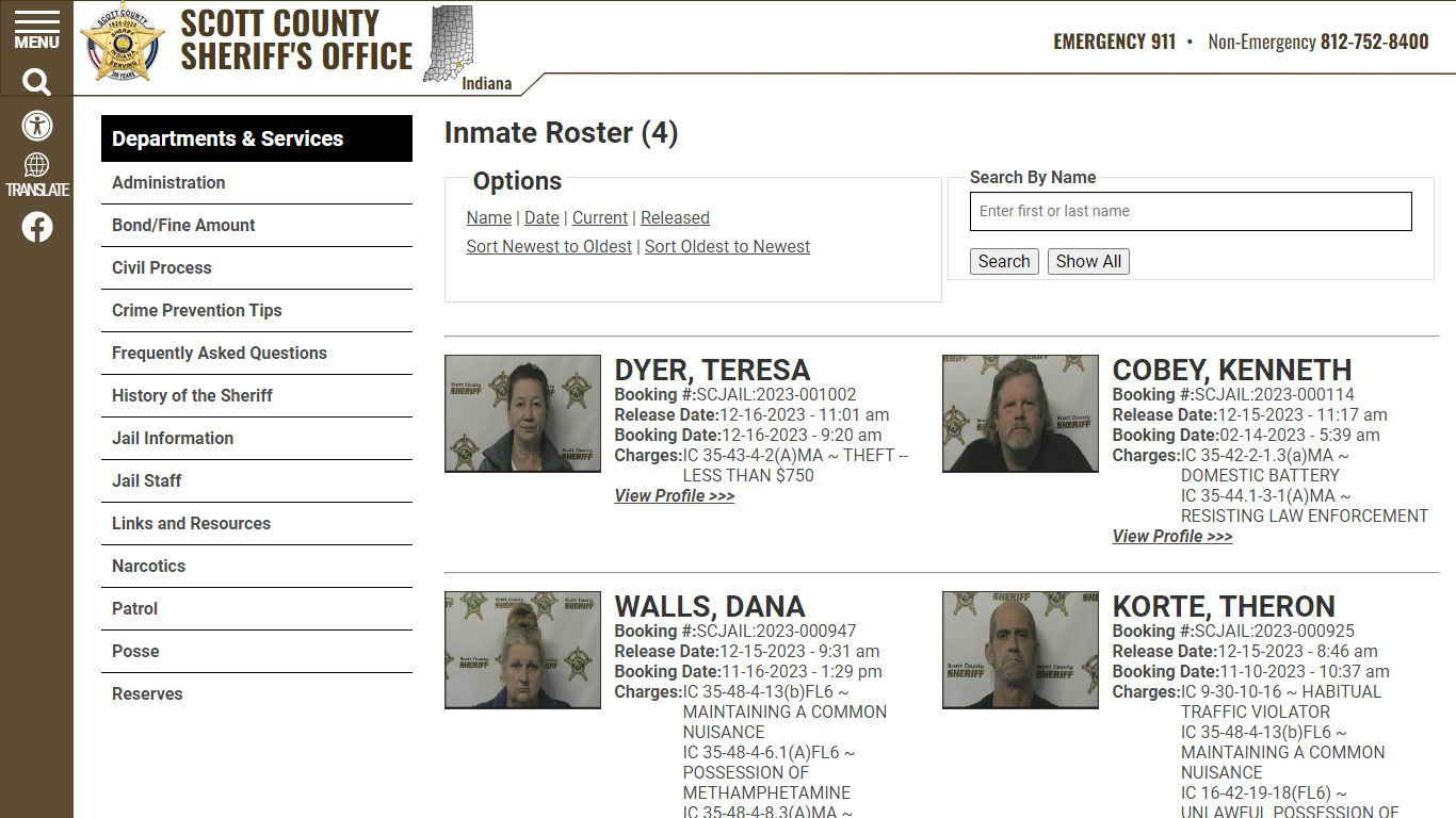 Inmate Roster - Released Inmates Booking Date Descending - Scott County ...